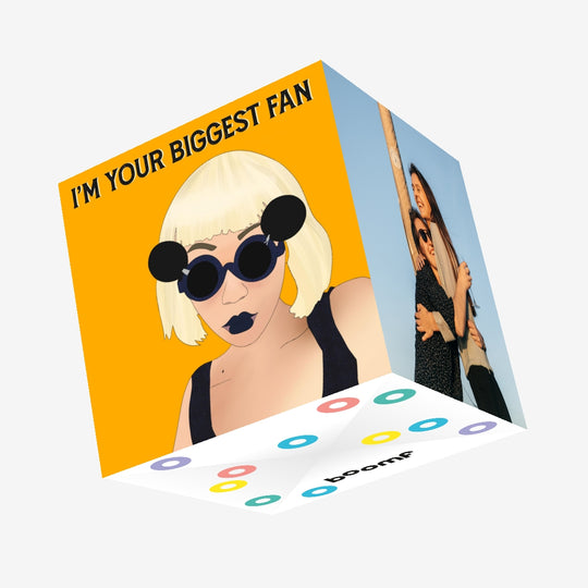 Your Biggest Fan Confetti-exploding Greetings Card