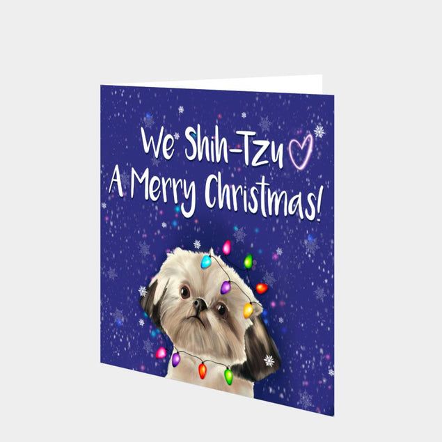 We Shih-tzu A Merry Christmas Card