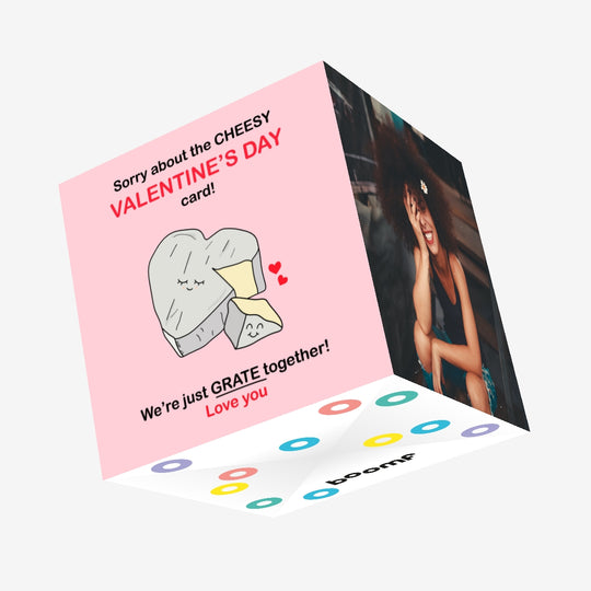 Sorry About The Cheesy Valentine's Day Confetti-exploding Greetings Card