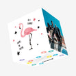 Be A Flamingo Confetti-exploding Greetings Card