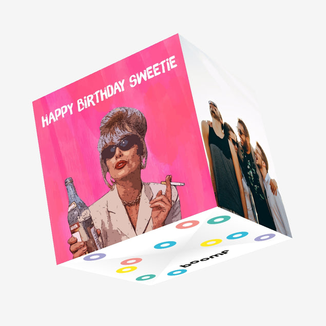 Absolutely Fabulous Patsy Stone Sweetie Confetti-exploding Greetings Card