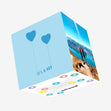 It's A Boy Blue Balloons Confetti-exploding Greetings Card