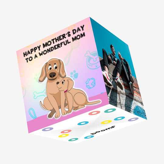 Happy Mother's Day Wonderful Mom Confetti-exploding Greetings Card