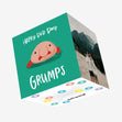 Grumpy Blob Fish Father's Day Confetti-exploding Greetings Card