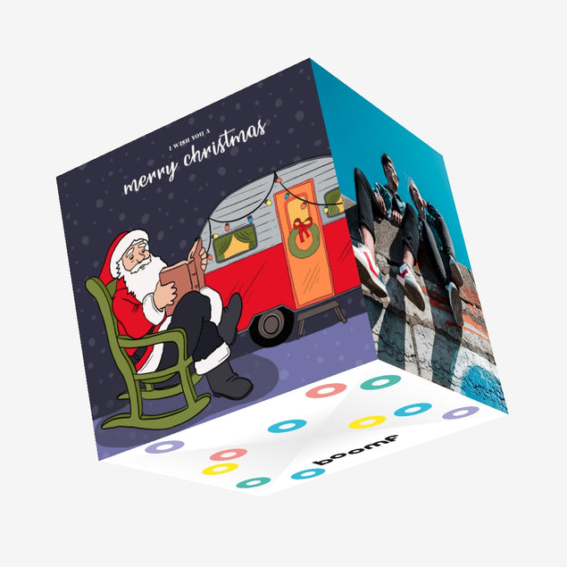 Merry Christmas Santa And His Caravan Confetti-exploding Greetings Card