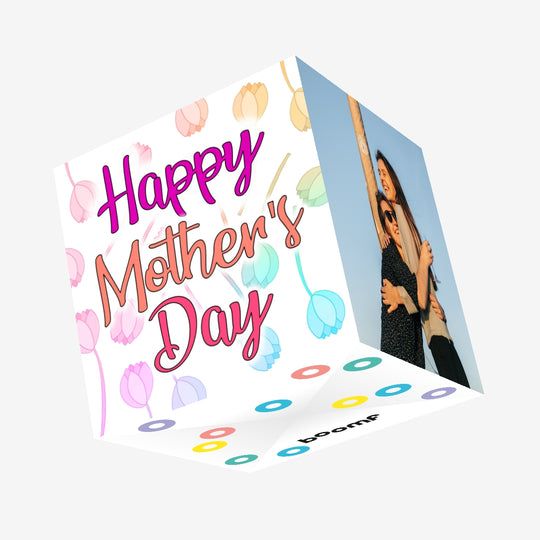 Happy Mother's Day Tulips Confetti-exploding Greetings Card