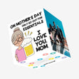 Happy Mother's Day Go Out For Essentials Love You Mom Confetti-exploding Greetings Card