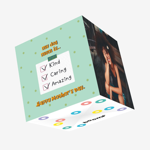My Dog Mum Is Checklist Mother's Day Confetti-exploding Greetings Card