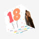 18 Balloons Multi Confetti-exploding Greetings Card