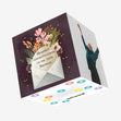 Happy 70th Birthday Mum Hartiest Congratulations Letter And Flowers Confetti-exploding Greetings Card