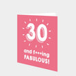 30 and Fabulous Card