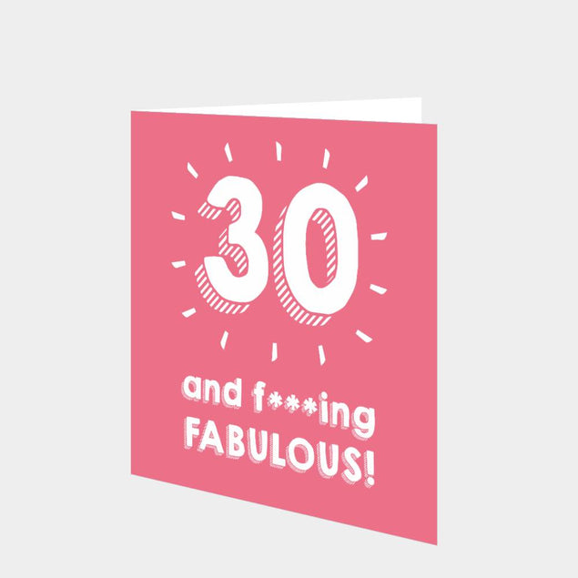 30 and Fabulous Card