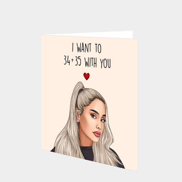 34 and 35 With You Card
