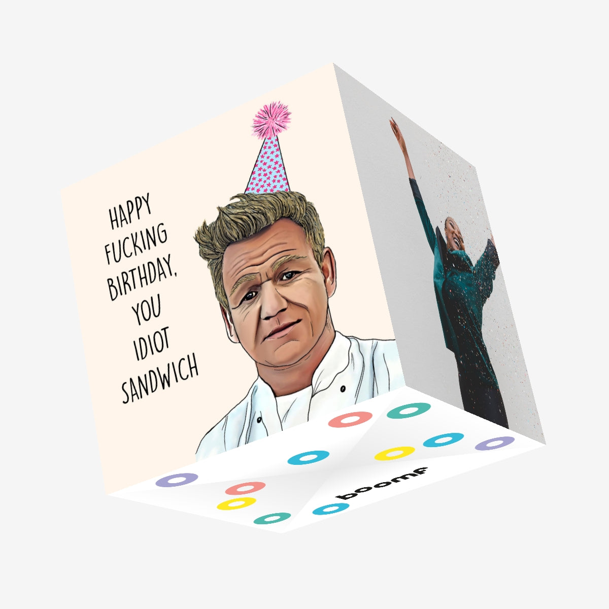 Gordon Ramsay Birthday Confetti-exploding Greetings Card – Boomf