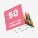 50 and Fabulous Confetti-exploding Greetings Card