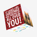 Christmas Has Thrown Up On You Confetti-exploding Greetings Card