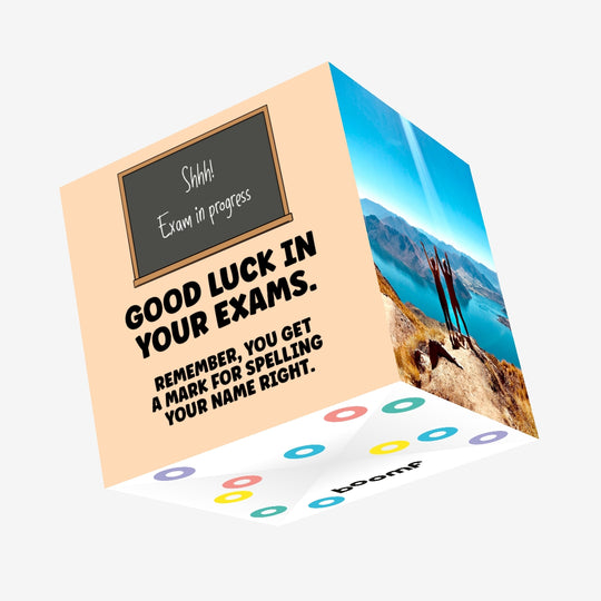 You Get A Mark For Spelling Your Name Right Confetti-exploding Greetings Card