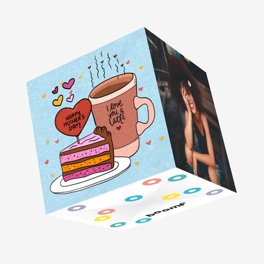 Happy Mother's Day I Love You A Latte Confetti-exploding Greetings Card