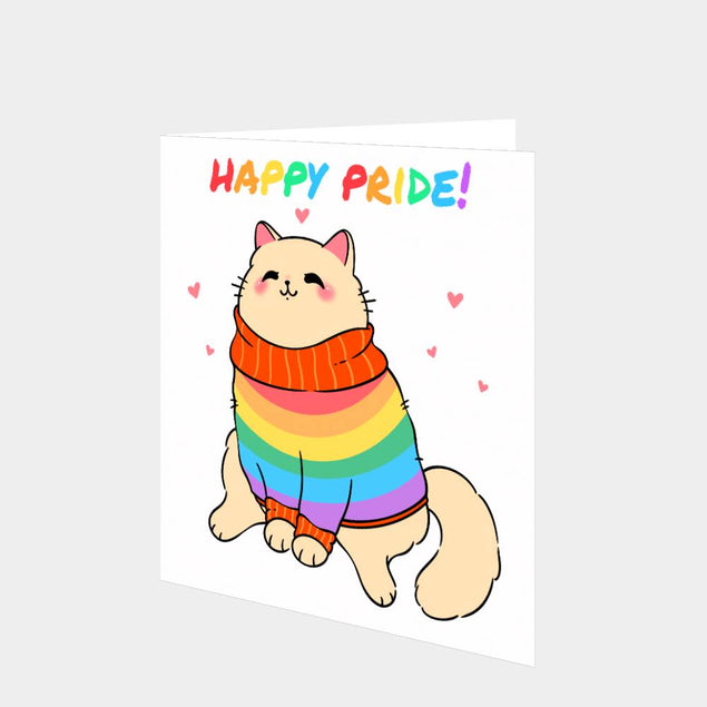 Happy Pride Kitty Card