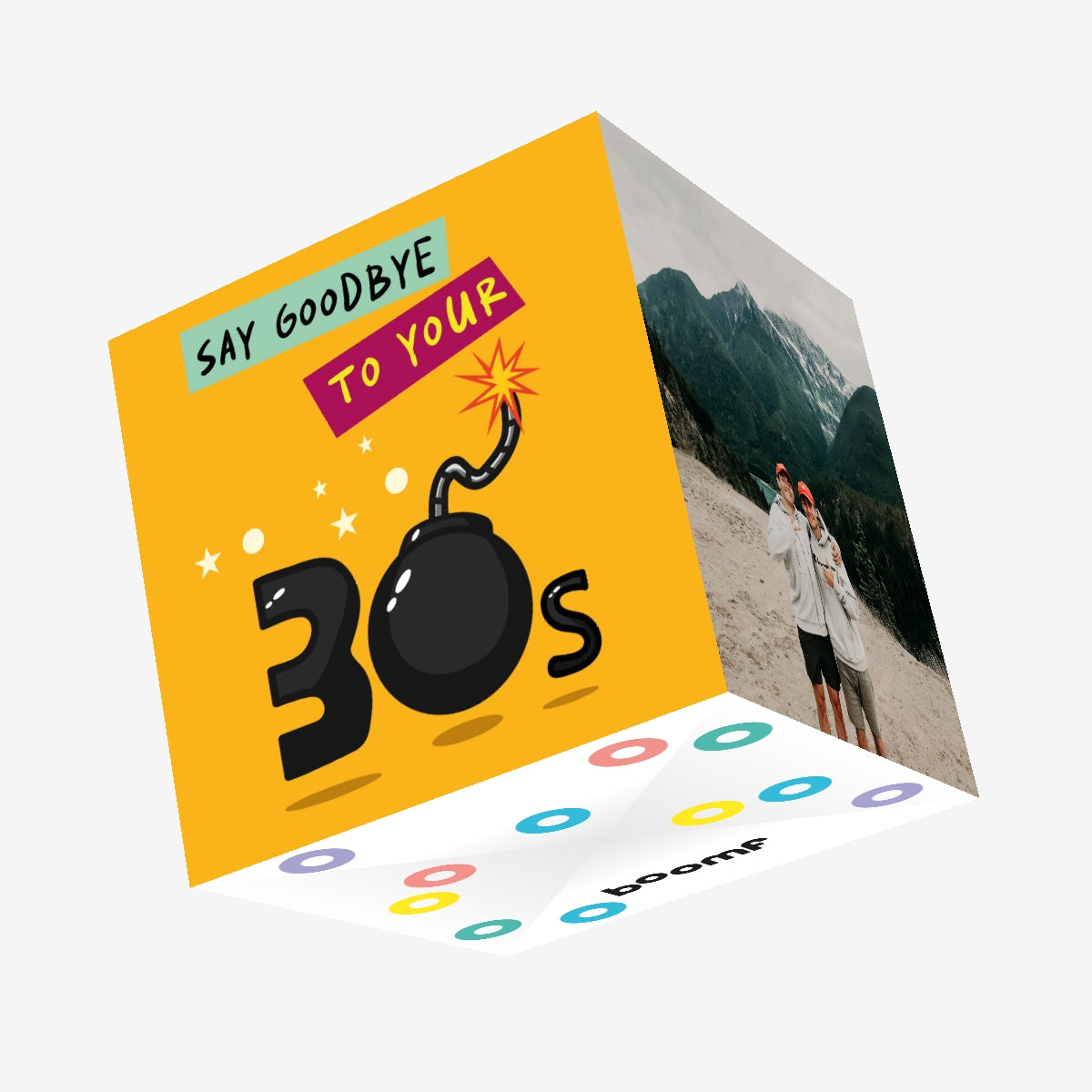 Exploding Bomb 40th Birthday Confetti-exploding Greetings Card β Boomf