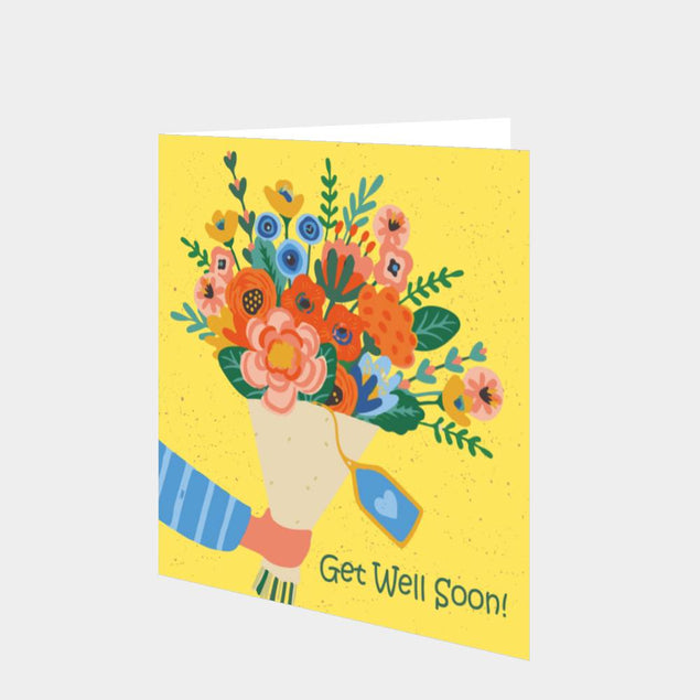 Get Well Soon Flowers Bouquet Card Boomf