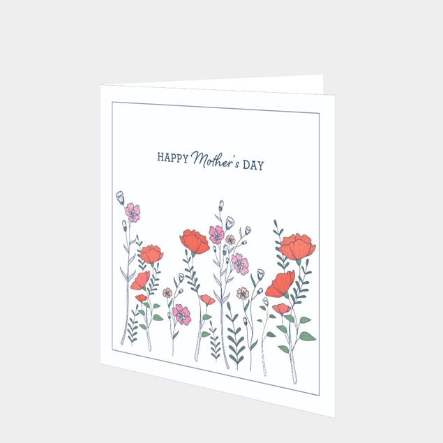 Happy Mother's Day Flowers Card