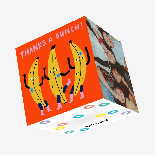 Funny Bananas Thanks A Bunch Confetti-exploding Greetings Card