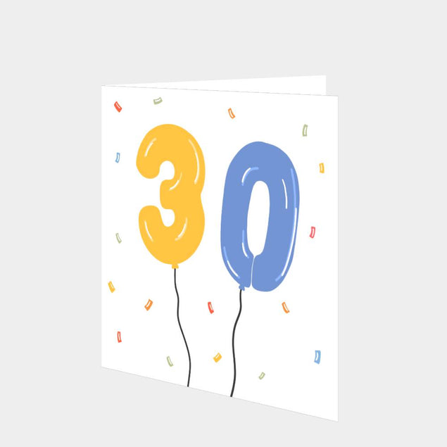 30 Balloons Multi Card