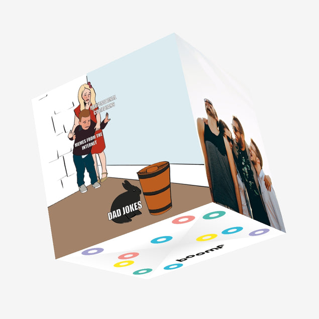 Dad Jokes Confetti-exploding Greetings Card