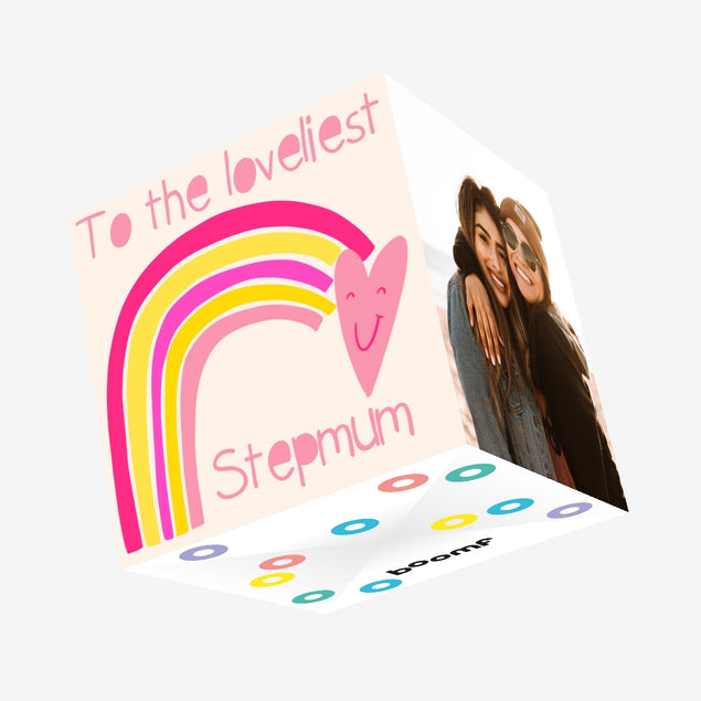 Loveliest Stepmum Confetti-exploding Greetings Card