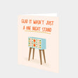 One Night Stand Card