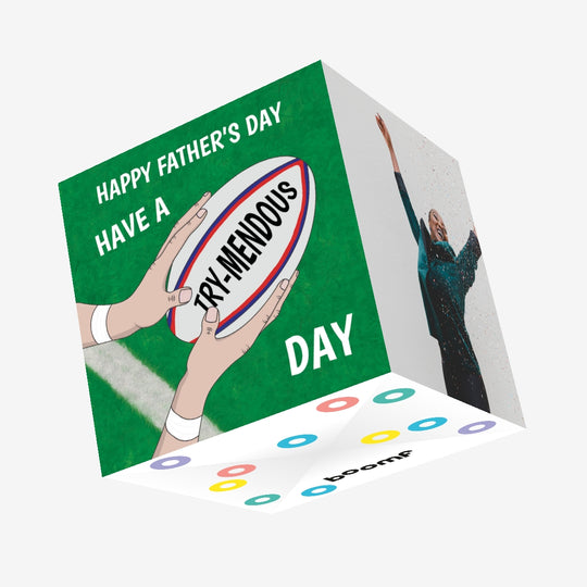 Try-Mendous Confetti-exploding Greetings Card