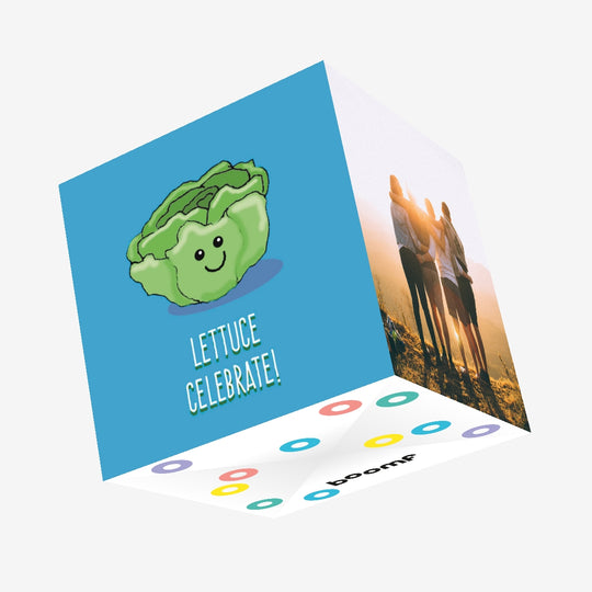 Lettuce Celebrate Confetti-exploding Greetings Card