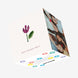 Purple Watercolor Tulip Happy Birthday Auntie Confetti-exploding Greetings Card
