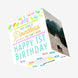Pointless Because You Can't Read Colourful Spots Birthday Confetti-exploding Greetings Card