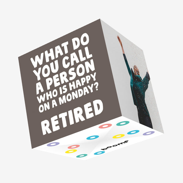 Retired Monday Confetti-exploding Greetings Card