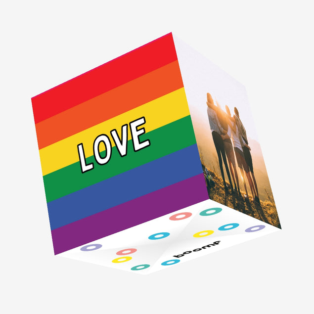 Rainbow Love Confetti-exploding Greetings Card