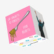 Eat Spaghetti Confetti-exploding Greetings Card