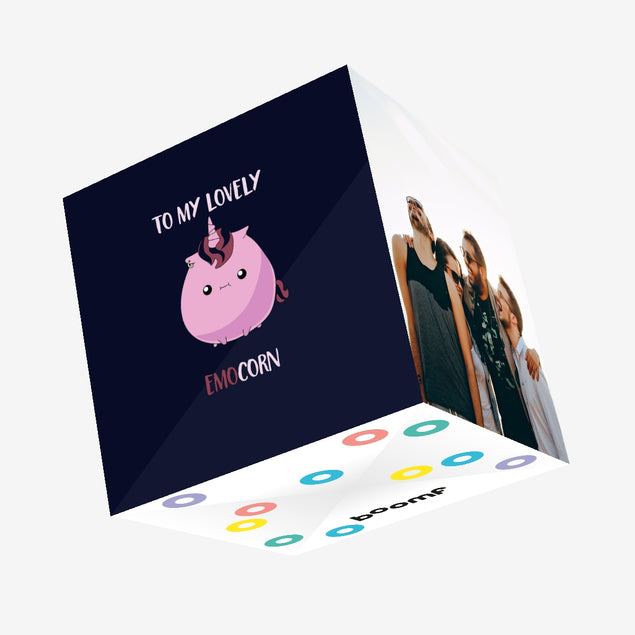 To My Lovely Emocorn Confetti-exploding Greetings Card