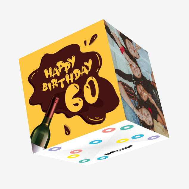 Happy 60th Birthday Confetti-exploding Greetings Card