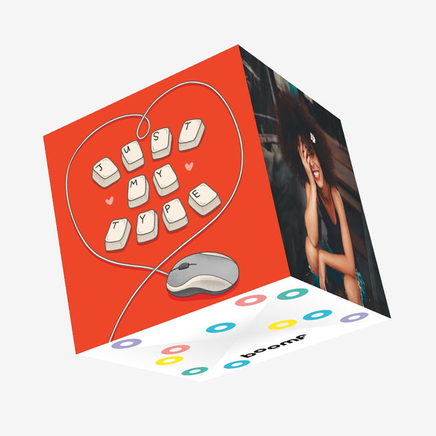 Just My Type Valentine's Day Confetti-exploding Greetings Card