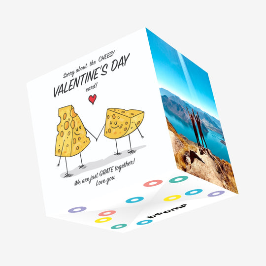 Sorry About The Cheesy Valentine's Day Confetti-exploding Greetings Card