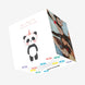 Cute Panda In Pink Party Hat Happy Birthday Best Person Confetti-exploding Greetings Card
