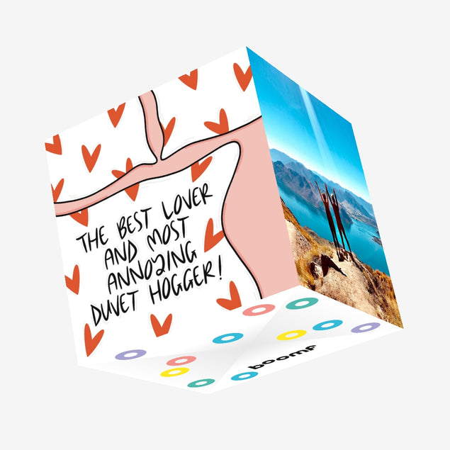 Duvet Lover Confetti-exploding Greetings Card