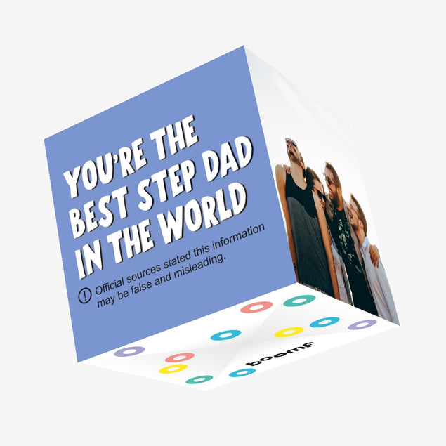 Best Step Dad In The World Confetti-exploding Greetings Card