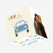 Blue Car You're The Best Teacher Confetti-exploding Greetings Card