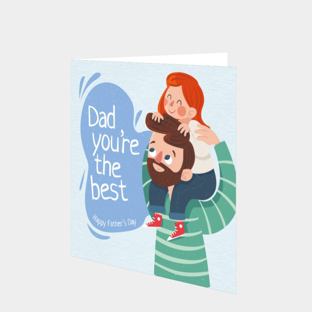 Dad You're The Best Card