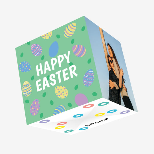 Happy Easter Confetti-exploding Greetings Card