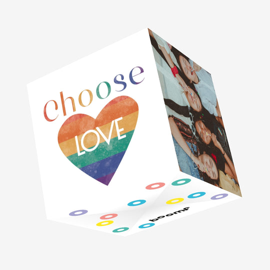 Choose Love Confetti-exploding Greetings Card