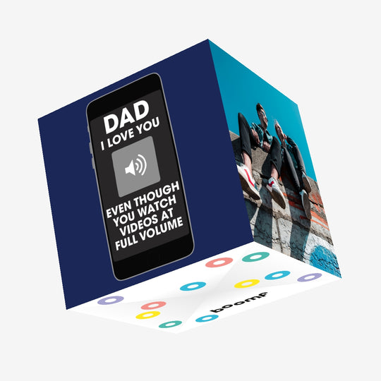 Full Volume Dad Father's Day Confetti-exploding Greetings Card
